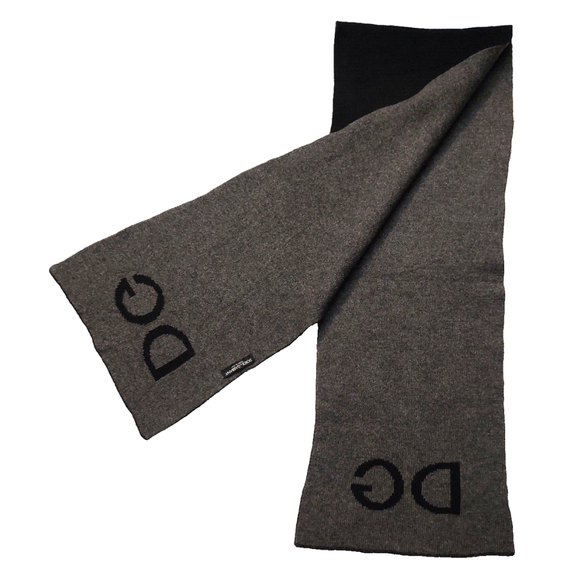 Dolce & Gabbana Black & Gray Reversible Scarf Pre-owned - Picture 7 of 14